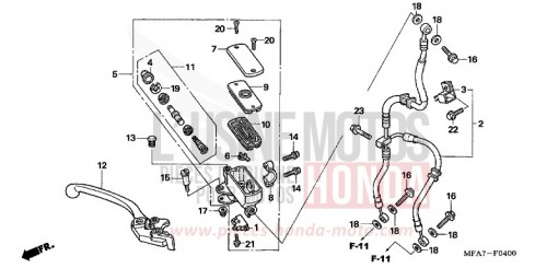 FR. BRAKE MASTER CYLINDER (CBF1000) CBF10006 de 2006